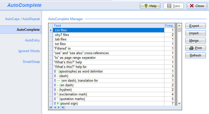 SI8 AutoComplete Manager