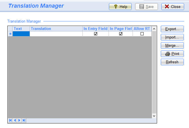 SI8 Translation Manager