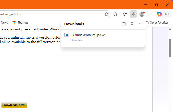 Edge download example